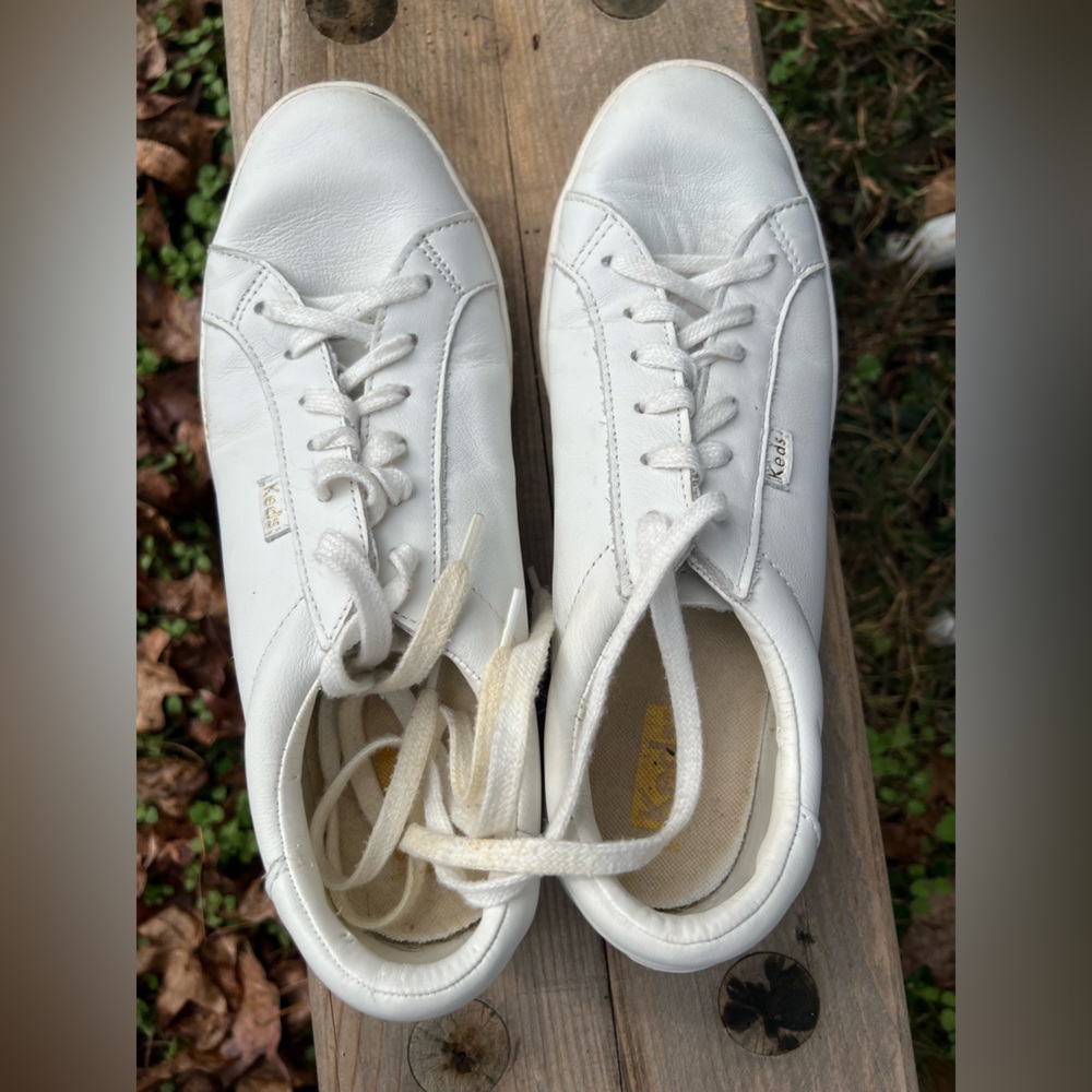 Keds Classic White Leather Shoes